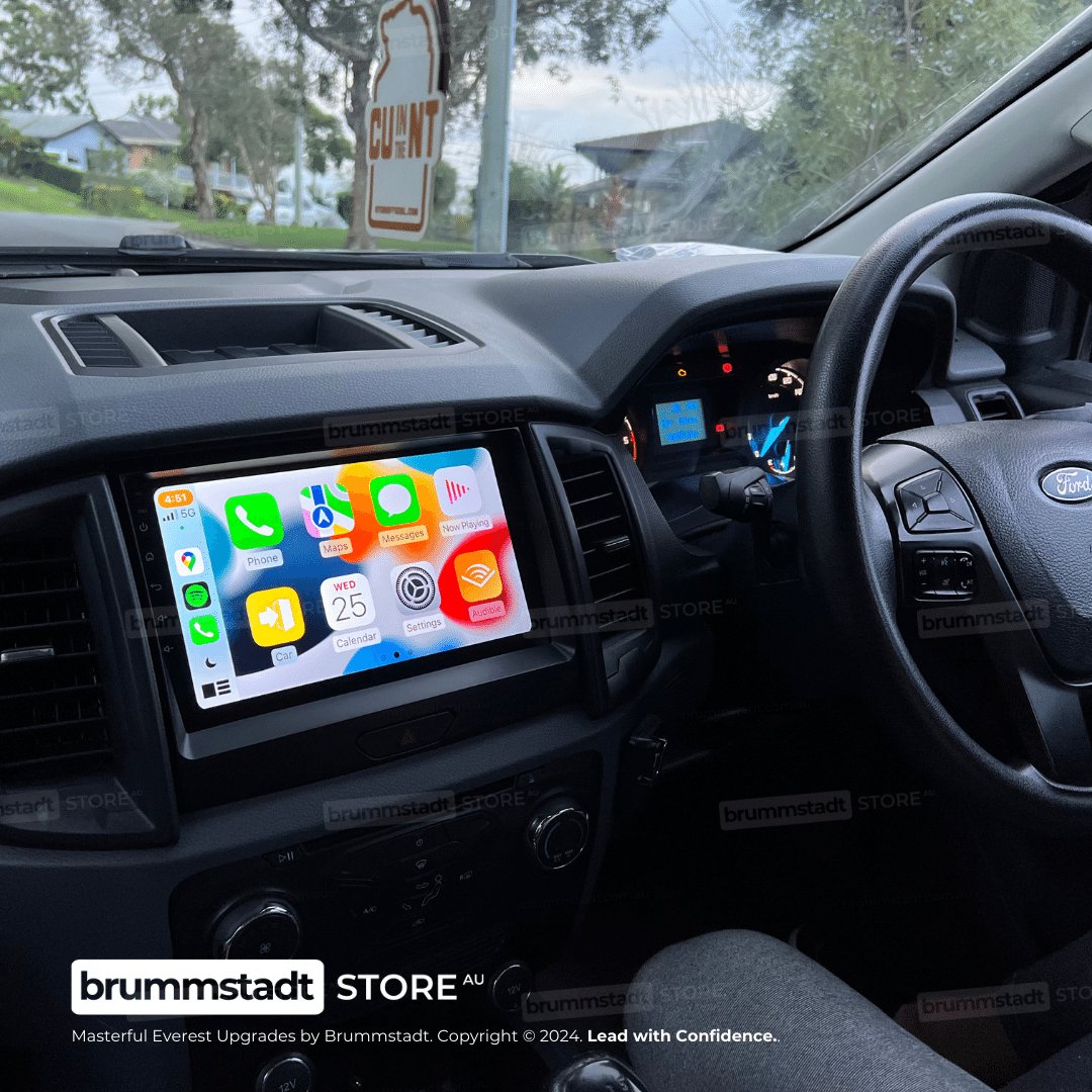 Ford Everest 2018-2022 - Premium Head Unit Upgrade Kit: Radio Infotainment System with Wired & Wireless Apple CarPlay and Android Auto Compatibility - baeumer technologies