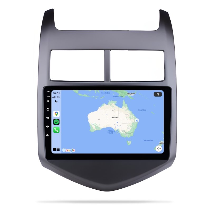 Holden Barina Spark 2011-2016 TM - Premium Head Unit Upgrade Kit: Radio Infotainment System with Wired & Wireless Apple CarPlay and Android Auto Compatibility - baeumer technologies