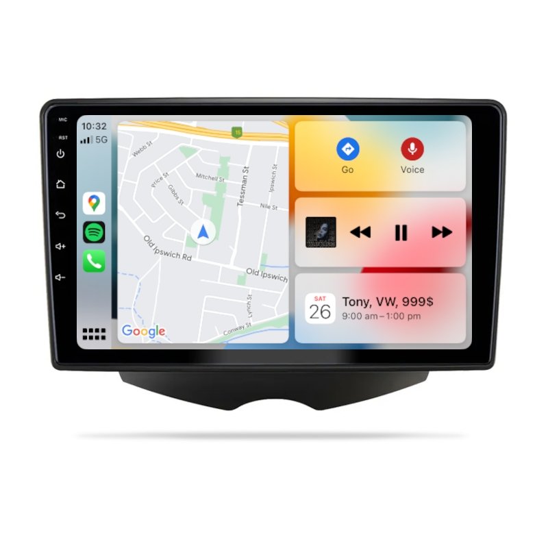 Hyundai Veloster 2011-2017 - Premium Head Unit Upgrade Kit: Radio Infotainment System with Wired & Wireless Apple CarPlay and Android Auto Compatibility - baeumer technologies