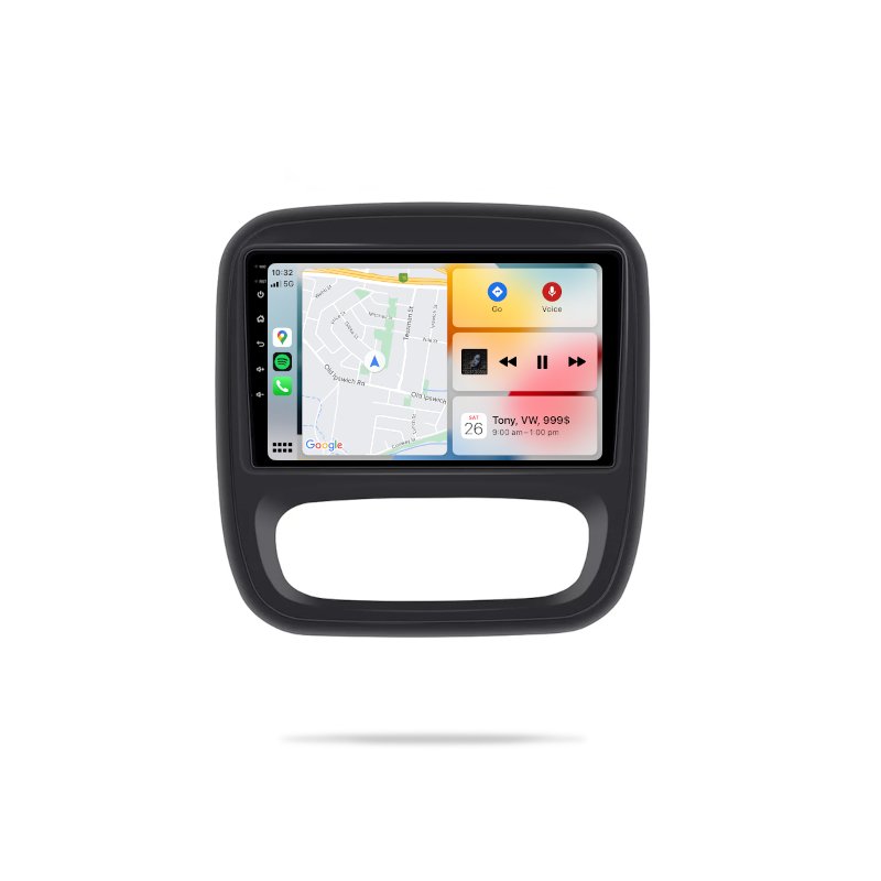 Renault Trafic 2014-2023 - Premium Head Unit Upgrade Kit: Radio Infotainment System with Wired & Wireless Apple CarPlay and Android Auto Compatibility - baeumer technologies