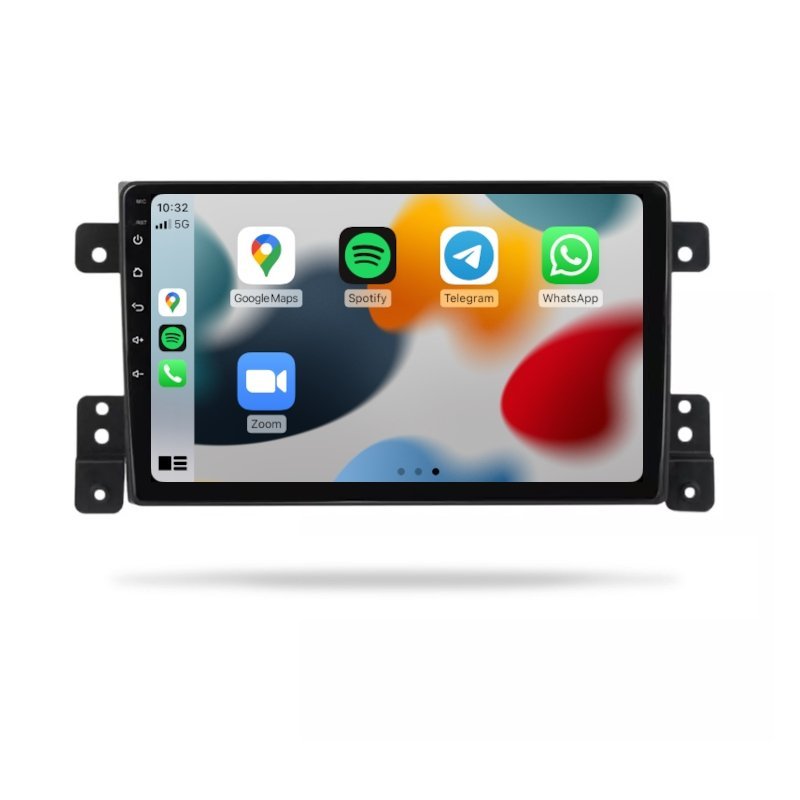 Suzuki Grand Vitara 2005-2019 - Premium Head Unit Upgrade Kit: Radio Infotainment System with Wired & Wireless Apple CarPlay and Android Auto Compatibility