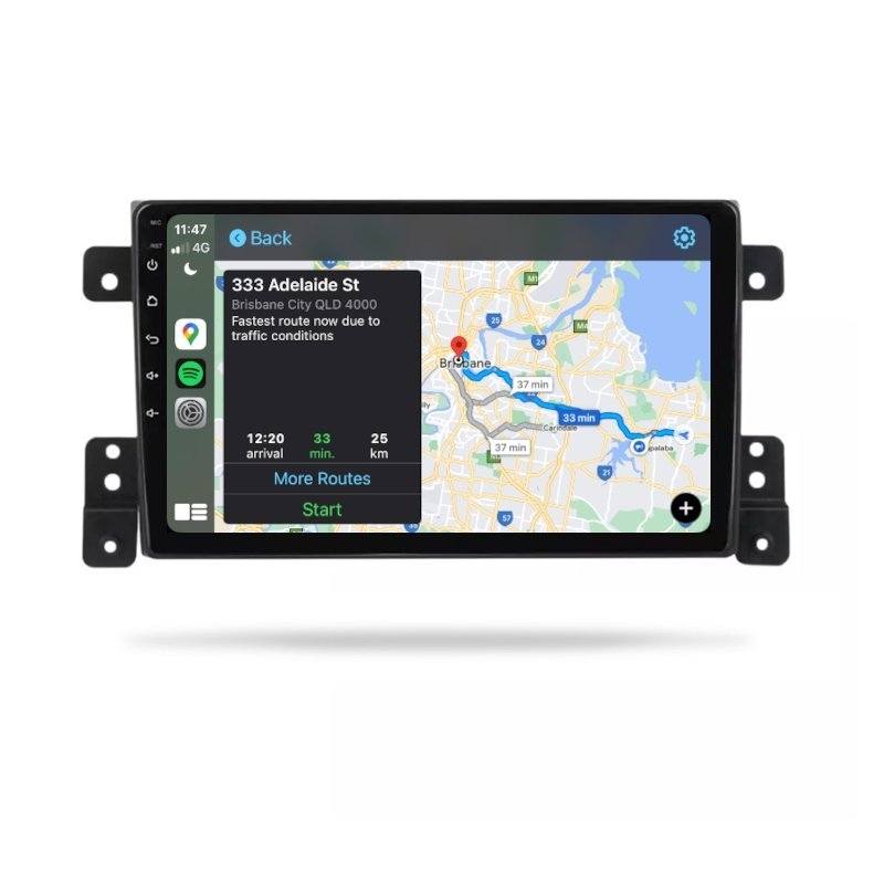 Suzuki Grand Vitara 2005-2019 - Premium Head Unit Upgrade Kit: Radio Infotainment System with Wired & Wireless Apple CarPlay and Android Auto Compatibility