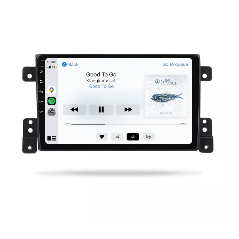 Suzuki Grand Vitara 2005-2019 - Premium Head Unit Upgrade Kit: Radio Infotainment System with Wired & Wireless Apple CarPlay and Android Auto Compatibility