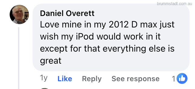 Facebook comment by Daniel Overett, 1 reactions