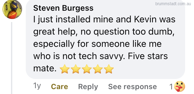 Facebook comment by Steven Burgess, 1 reactions